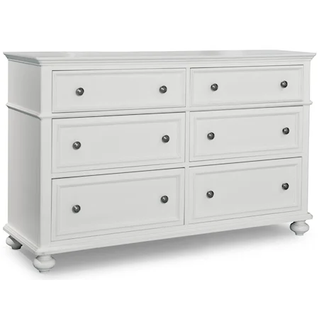 Classic Dresser with 6 Drawers